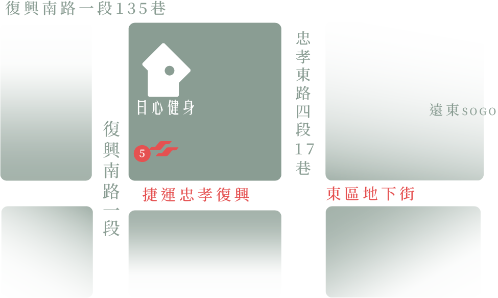 忠孝復興館 地圖